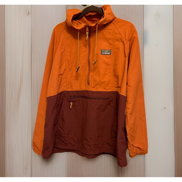 L.L. Bean Other - LL Bean Jacket Mountain Colorblock Anorak Hooded Windbreaker 1/2 Zip Women's XL
